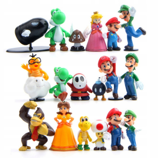 Super Mario - 18sztuk super mario princezná goomba obrázok obrázok