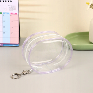 1 ks priehľadná prachotesná 10 cm bavlnená taška na uloženie bábiky Mystery Box Keychai