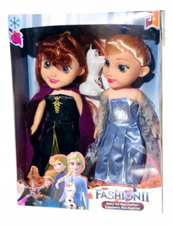 Elsa Frozen - 2 bábiky z krajiny Ice Elsa Anna Mrazená hudba WA-WA