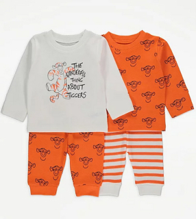 Medvedík Pú - 2-pack pyžamá tiger George 12-18m
