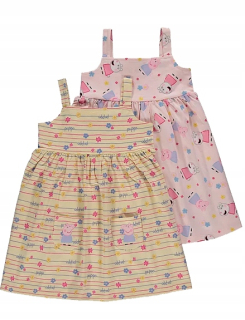 Pepa Pig - 2-Pack Dress Pras Peppa George Summer 2-3L