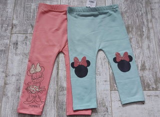 Minnie Mouse - 2-Pak nové legíny George 74-80cm 9-12m