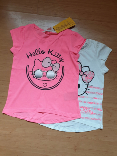 HELLO KITTY 2-PAK Blúzka H & M 110/116 cm METKA Ahoj Kitty