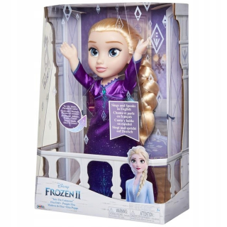 Elsa Frozen - 208494 mrazené 2 krajiny Ice Elsa vo fialových šatách