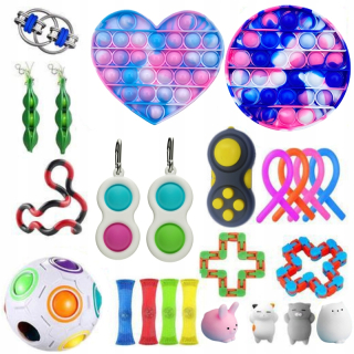 TOY STORY - 24 ksichot Push Bubble Hračka Spinner Set