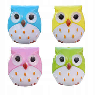 Orezávače na ceruzky s dvoma otvormi 24ks Cartoon Owl