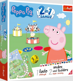 Pepa Pig - 2V1 Čínske / hady a rebríky Peppa Trefl