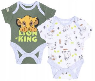 Leví kráľ - 2x Boys 'telo kráľa Lev Disney 0-3 m 62 cm