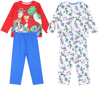 TOY STORY - 2x Boys 'Pajamas Toy Story Disney 7-8 rokov 128