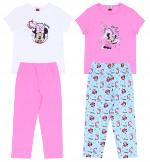 Minnie Mouse - 2x Pink a White Pyžamá Minnie, Unicorn Disney 170