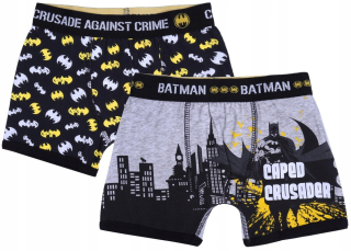 BATMAN - 2x šedý-čierny baby boxer batman