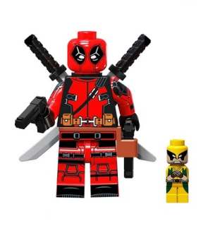 3 ks DEADPOOL FIGURKY BLOCKS a MINI WOLVERINE AVENGERS