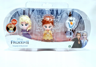 Elsa Frozen - 3 Disney mrazené 2 bábiky 2 pšenice a svetlo