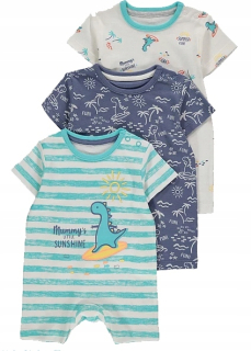 Leví kráľ - 3-balenie Rampers Dino George 12-18m