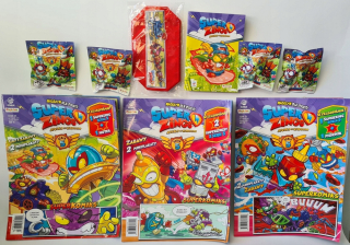 SUPER ZINGS - 3 ks Magazine Super Zings 4 Book Figurines 3 ks
