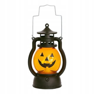 3 ks Prenosná halloweenska sviečková lampa LED