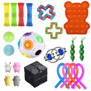 TOY STORY - Sada 30 senzorových hračiek Fidget 68 Wz