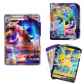 Pokémoni - 300 ks Francúzska verzia Pokemon Card so 100