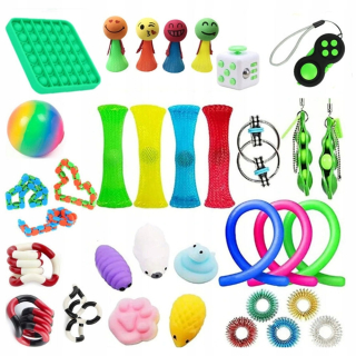 HELLO KITTY 35 ks Fidget Cube Set Anti-stres Hračky
