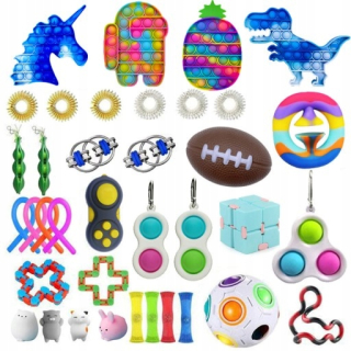 TOY STORY - 36 ksihot push bublina hračkárska spinner set pre