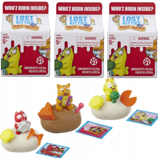 3pack Lost Kitties Mouse Lost Mačiatka Myši