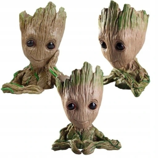 3x hrnce Groot Container pre ceruzky pre dom 14x8cm