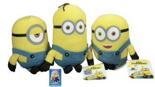 Mimoni  - 3ks minionki vyrobené plyšové nastavenie 16-18cm