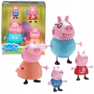 Pepa Pig - 4 čísla súprava Peppa George Mama otec 24h