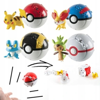 4 ks pokemon pokeball postavka hračka + postavka