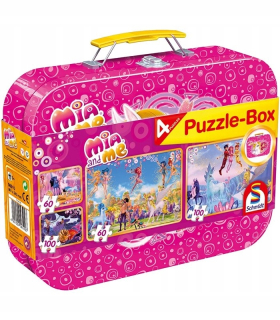 Mia a ja - 4 v 1 Puzzle Mia a Ia Bajkowa Toy Kuferek