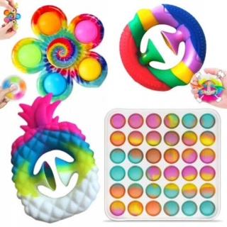 TOY STORY - 4 ks set Fidget Spinner Toys Anti-stres