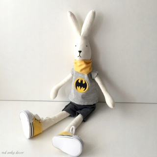 BATMAN - 40 Restricroft Hare Králik Batman Linen 46cm