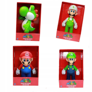 Super Mario - 4ks Cartoon Super Mario Yoshi Bros Figurine Obrázok