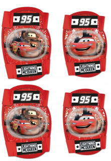 McQueen - 4x chrániče kolena lakťov autá autá