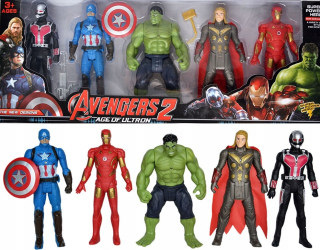 HULK - 5 OBRÁZKOV MISKÁROV HULK IRON MAN CAPTAIN LIGHT