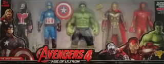 HULK - 5 Čísla Avengers Sťahovanie Hulk Thor Captain LED