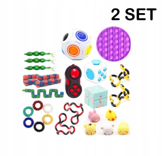 HELLO KITTY 50 ks Fidget Cube Antirters Kit hračky