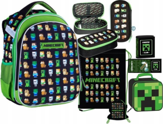 MINECRAFT - 5W1 Satchel Minecraft ceruzkový prípad Peňažné vrece