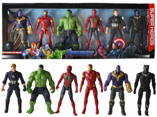 SPIDERMAN - 6 Čísla Avengers Hulk Thatos Spiderman svieti
