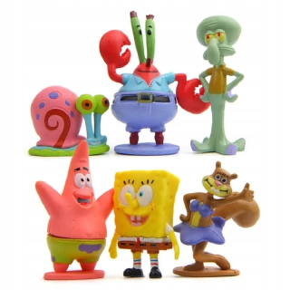 Spongebob - 6 ks / Set SpongeBob Obrázky