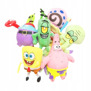 Spongebob - 6 ks / Set SpongeBob Plush hračky