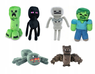 MINECRAFT - 6 x Mascot Keychain Steve Creeper Enderman Kit