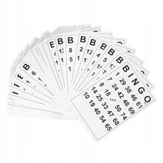 BING A PRIATELIA - 60 kusov vtipné ľahko čítať kartu Bingo
