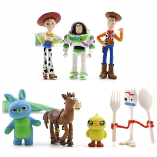 TOY STORY - 7ks / Set Toy Story 4 Figurín z trate