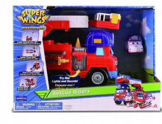 SUPER WINGS - 73082 Super Wings Fire Brigade Big Sparky Ambulance