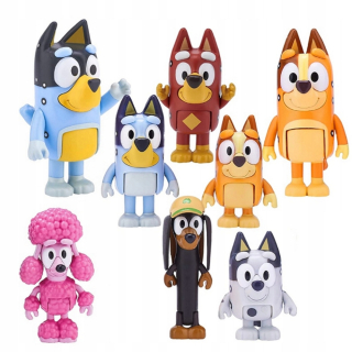 Sada figúr BLUEY a BINGO 8 ks