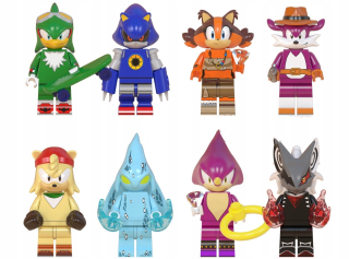 SONIC hračky - 8kpc podložky zapadá do Sonic Lego Series