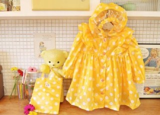Minnie Mouse - 90 130 cm Žltá / Ružová Polka Dots Dz Žltá vysoká