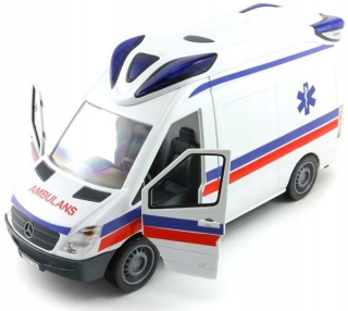 Ambulancie ambulancie veľký van svetlo zvuk