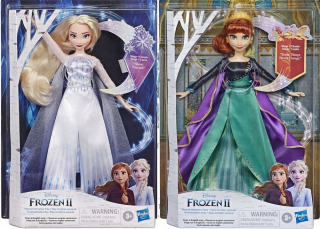 Elsa Frozen - Anna a Elsa mrazená spevácky bábiky Kraina